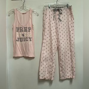 Juicy Couture Scotty Print Pyjama Pants with matching ribbed tank